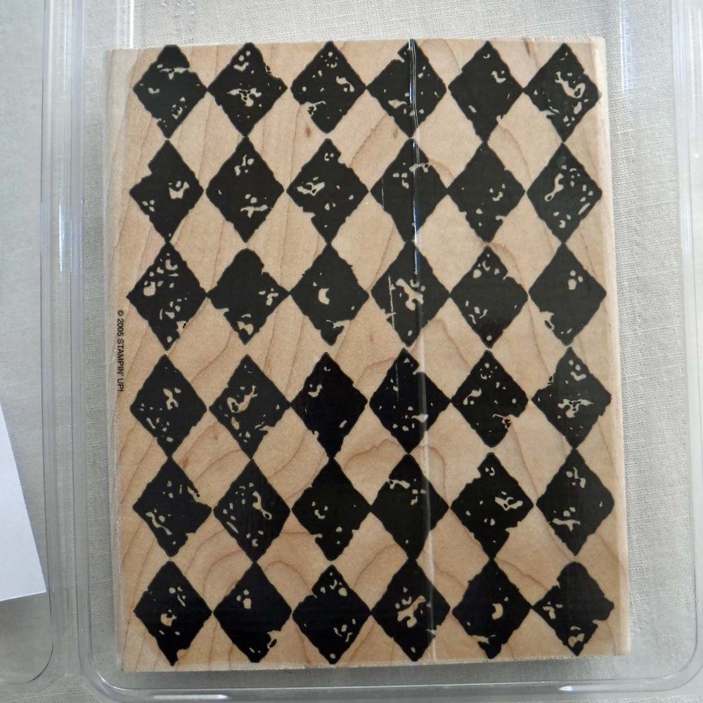 Stampin' Up! Print Pattern harlequin diamond Background Stamp
